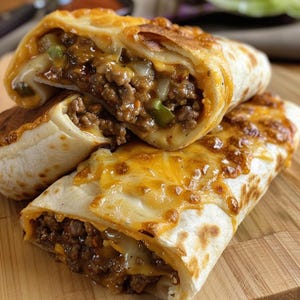 Cheesy Beef Burrito Bake Recipe: Homemade Comfort Meal (Digital Download)