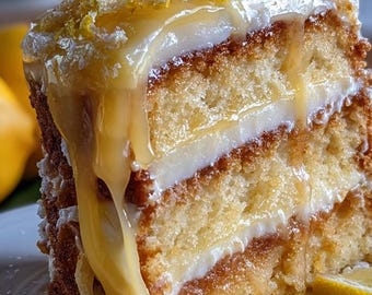 EASY RECIPE For Lemon Curd Layer Cake Recipe: Baking Guide (Digital Download)