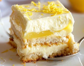 EASY RECIPE For No-Bake Lemon Icebox Cake Recipe: Digital Download