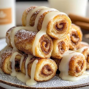 BEST RECIPE For Homemade Mini Cinnamon Roll Bites with Cream Cheese Icing Recipe Download