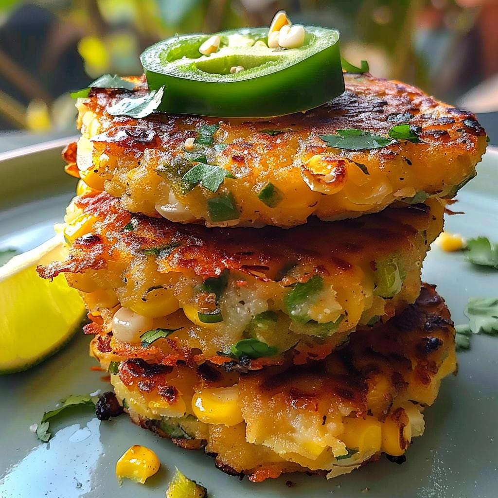 Corn Fritters Recipe: Savory Appetizer, Easy to Follow (Digital Download)