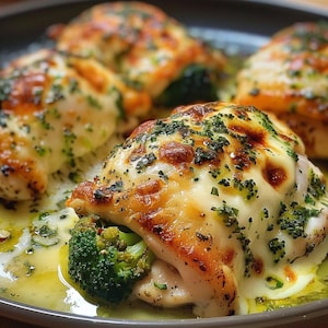 Käse Brokkoli Gefülltes Huhn Rezept (Digitaler Download)