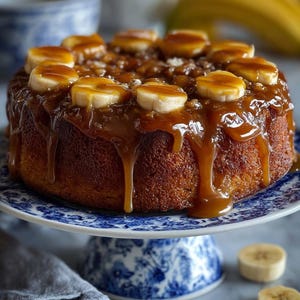 BESTE RECEPT voor cake met gekarameliseerde banaan ondersteboven downloaden.