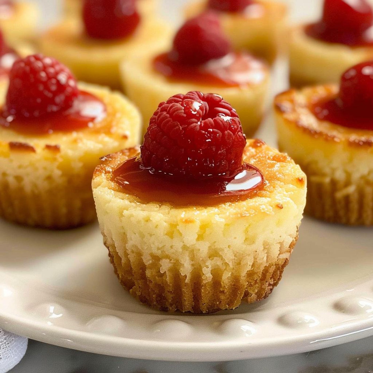 Mini Raspberry Cheesecakes BEST RECIPE for Mini Raspberry Cheesecake Bites Recipe Download. - Etsy