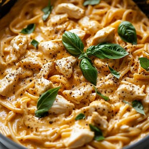 BEST RECIPE For Creamy Garlic Parmesan Chicken Pasta Recipe | Digital Comfort Food Dinner PDF | Easy Weeknight Pasta Recipe Download.