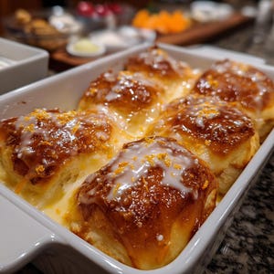 EASY RECIPE For Orange Sour Cream Rolls Recipe: Homemade Baking Guide (Digital Download