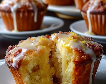 EASY RECIPE For Lemon Cream Cheese Muffins Recipe: Digital Download