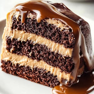 Chocolate Cake Recipe: Caramel Drizzle & Buttercream (Digital Download)