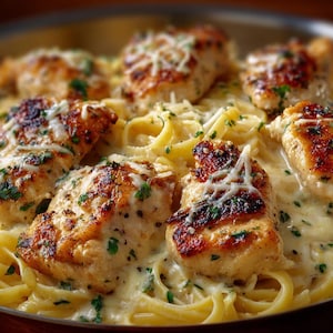 BEST RECIPE For Creamy Garlic Chicken Pasta Bake Download.