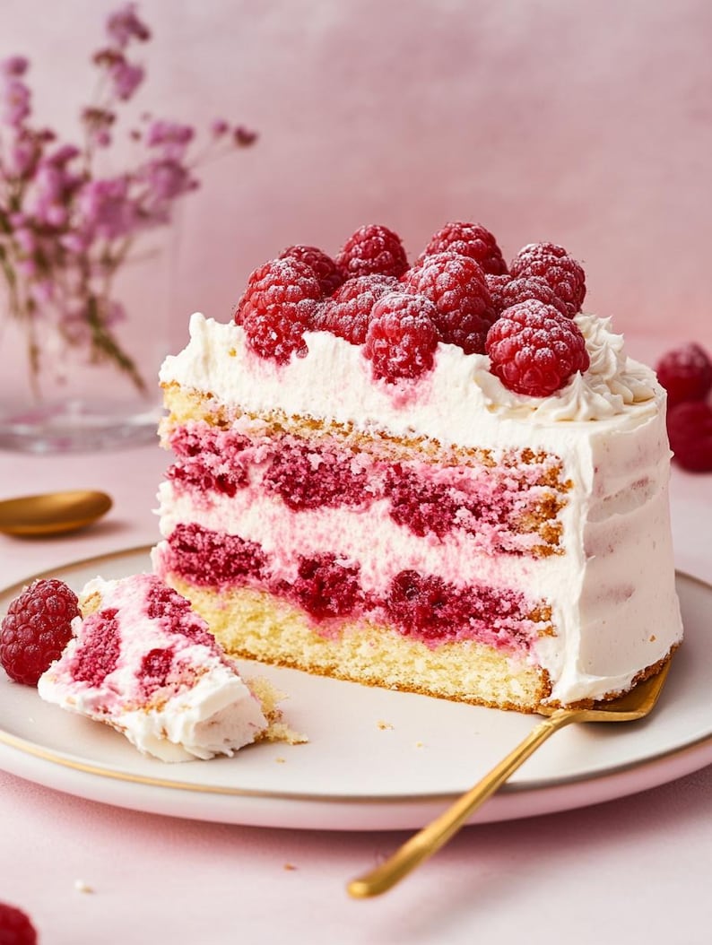 BEST RECIPE for Homemade Raspberry Layer Cake Download. - Etsy