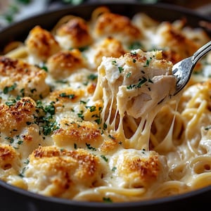 BEST RECIPE For Creamy Chicken Alfredo Bake Recipe PDF – Cheesy, Comforting, and Delicious.