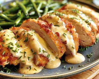 RICETTA FACILE per pollo cremoso all'aglio: pasto veloce fatto in casa (download digitale)