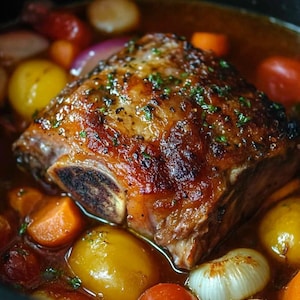 BEST RECIPE For Slow Cooker Braised Beef with Vegetables.
