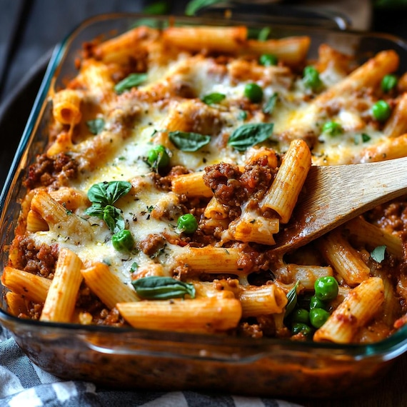 Penne Pasta Baked Ziti Air Fryer Ground Beef Twice Baked Ziti Baked Pasta  With Beef Baked