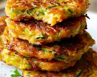 Crispy Zucchini Carrot Fritters Recipe: Easy Homemade Guide (Digital Download)