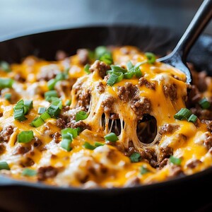 Cheesy Ground Beef Skillet Recipe: Easy One-Pan Dinner (Printable PDF)