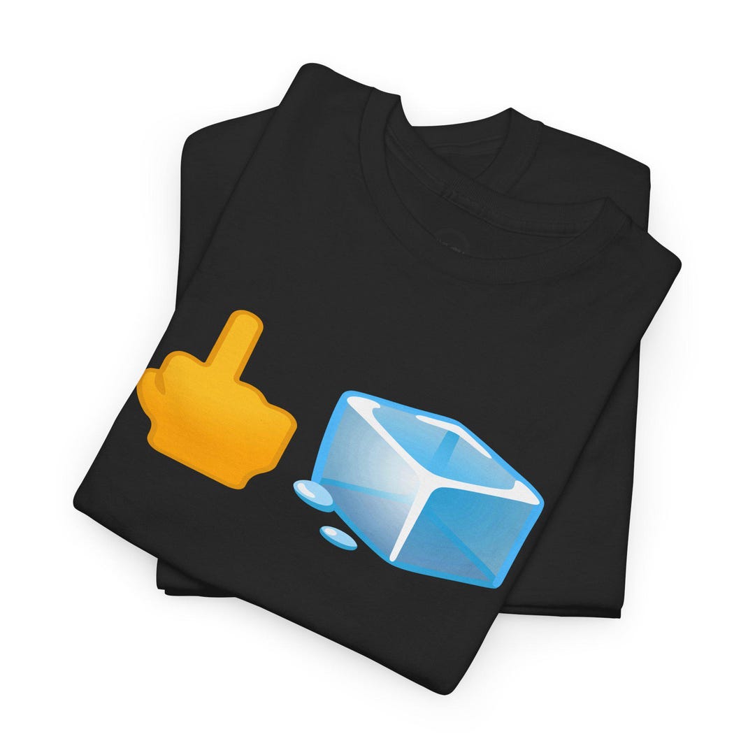 Middle Finger Ice F*** ICE Emoji Shirt - Middle Finger Ice Cube T-shirt | Abolish ICE Tee ...