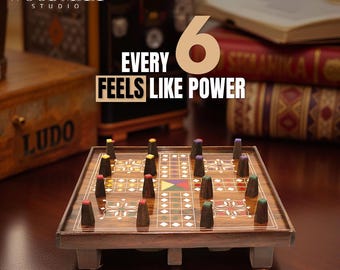 Gioco tradizionale del Ludo in legno fatto a mano, gioco di perline per famiglie, ecologico