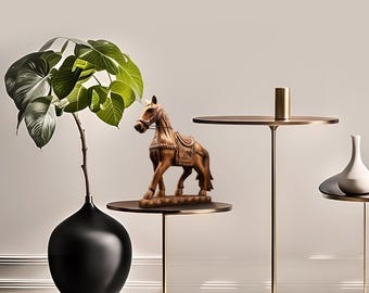 Handcrafted Wooden Horse, wood decorer