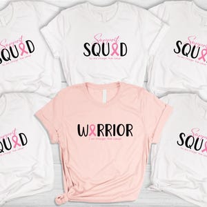 Breast Cancer Support Squad Shirt, Breast Cancer Awareness, Breast Cancer Shirt, Family Breast Cancer, Cancer Support T-shirt, Squad Tee
