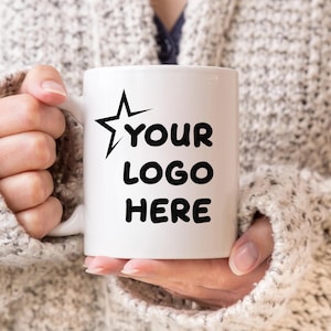 Custom Mug Logo Coffee Mug Personalized Gift, Personalized Mug Pottery Mug Company Mug Engraved Logo Mug, Employee Appreciation Gifts JD