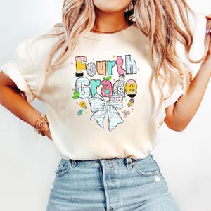 Comfort Colors® Fourth Grade Teacher Shirt, Comfort Color Teacher Shirt, 4th Grade Teacher Shirt, Fourth Grade Shirts, Teacher Appreciation