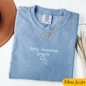 Comfort Colors® Boy Mom Shirt, Mom of Boys Shirt, Cute Mom Life Tee, Mother&#39;s Day Gift, Mama of Boys Shirt, Boy Mom Graphic Shirt for Women