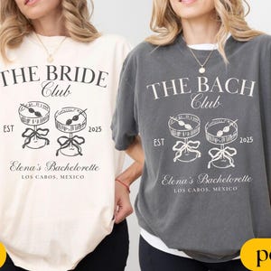 Comfort Colors® Personalized Bachelorette Shirts, Bridal Cocktail Sweatshirts, Bach Club, Bride Long Sleeve Shirt, Charleston Bachelorette