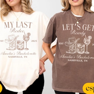 Comfort Colors® Custom Last Rodeo Bachelorette Shirts, Western Bachelorette Party Sweatshirts, Desert Bach Trip Shirt, Western Bridal Party