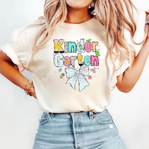Comfort Colors® Kindergarten Lehrerin Shirt, Kindergarten Shirt, Kindergarten Shirt, Kinder Crew, Kindergarten Lehrerin Schulanfang Shirt, Pre-K Lehrerin
