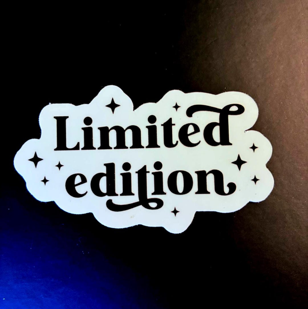 Limited Edition Waterproof Sticker Set for Water Bottles, Ereaders ...