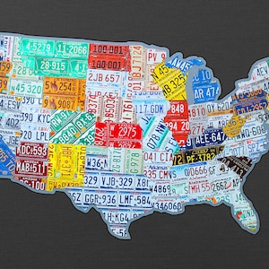 HUGE United States License Plate Map 10 Feet Wide USA Vintage Il 300x300.531547622 A1lr