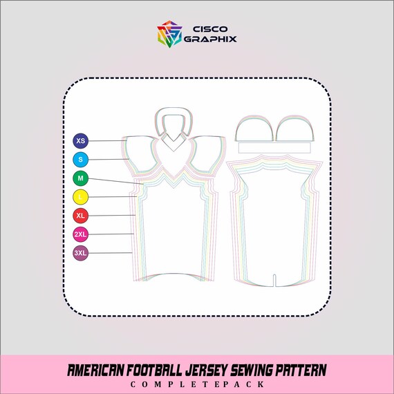 American Football Jersey Sewing Pattern PDF Mockup & Sublimation Design XS-3XL - Etsy American Football Jersey Sewing Pattern PDF Mockup & Sublimation Design XS-3XL - Etsy