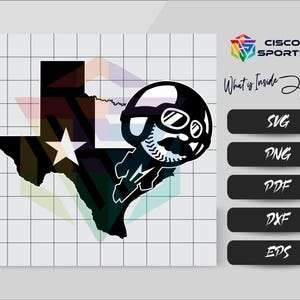 Texas Baseball SVG: State Pride Cricut Cut File (Digital Download)