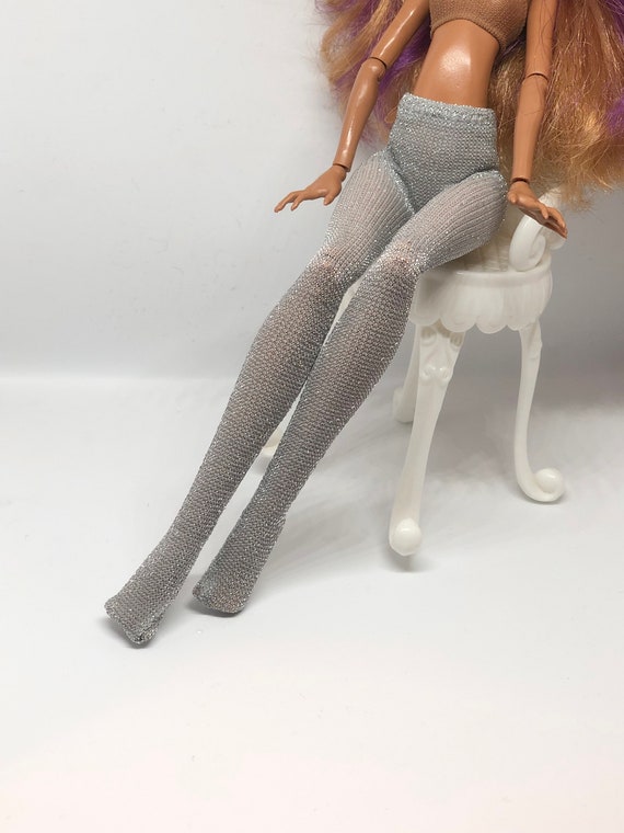 Glossy Gray or Mermaid Shiny Pantyhose Stockings for Dolls Etsy UK