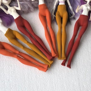 Autumn colors tights for dolls, dolls pantyhose stockings