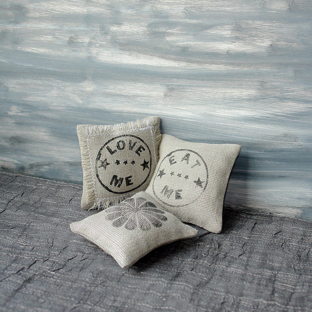Miniature Linen Pillows Decorative Mini Pillows MH Blythe Etsy