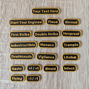 Fichas de palabras clave personalizadas de MTG [Conjunto de 10]