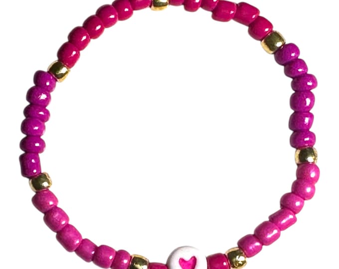 Heart & Harmony Beaded Stretch Bracelet