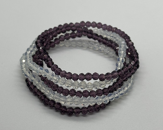 Radiant Duo Crystal Bracelet Set