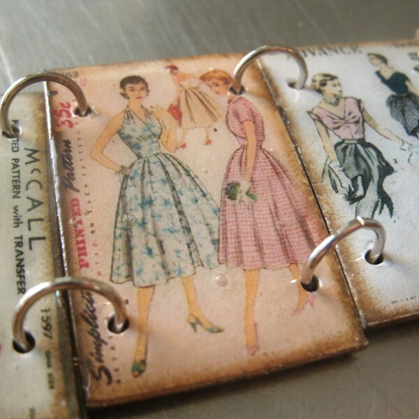 vintage sewing pattern bracelet