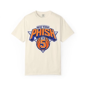New York Phish in 5 Basketball T-Shirt | Sports Logo Tee
