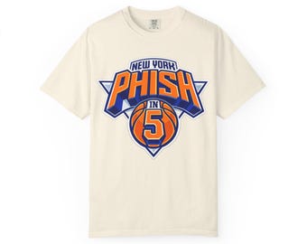 New York Phish in 5 Basketball T-Shirt | Sports Logo Tee