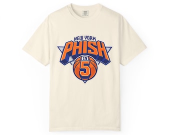 New York Phish in 5 Basketball T-Shirt | Sports Logo Tee