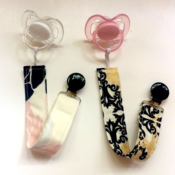 Pacifier Clip Sewing Pattern PDF, Great way to use fabric remnants!