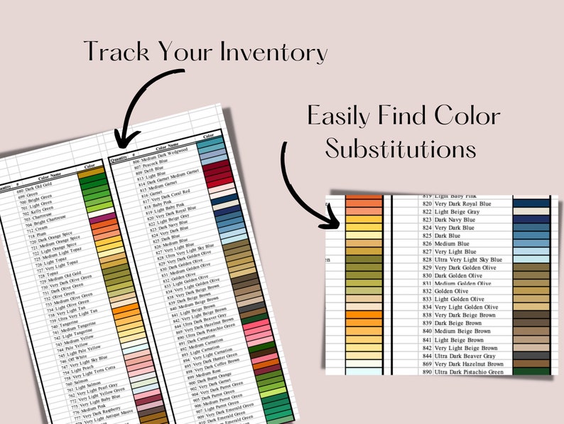 DMC Embroidery Floss Inventory Tracker image 4