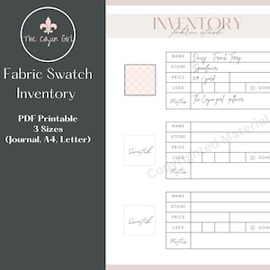 Fabric Stash Printable