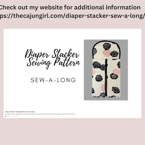 Diaper Stacker Sewing Pattern, Nappy Stacker, digital download PDF image 6