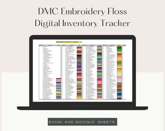 DMC Embroidery Floss Inventory Tracker