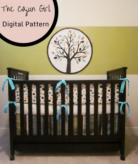 Crib Skirt Sewing Pattern Pdf Crib And Baby Bedding Etsy